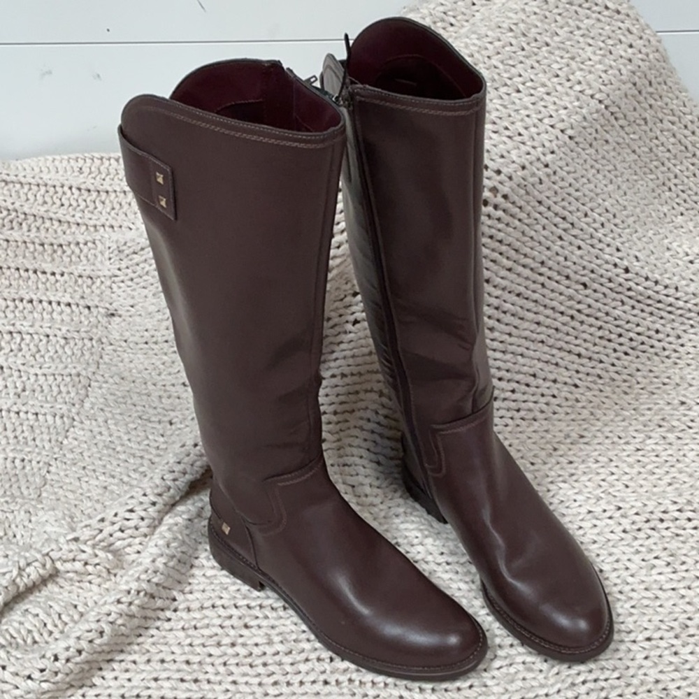 Franco Sarto Brown Over the Knee Boots Timeless Equestrian Style